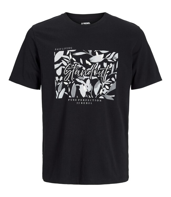 JJ REBEL T-Shirt BERN BOX PRINT REBEL BLACK
