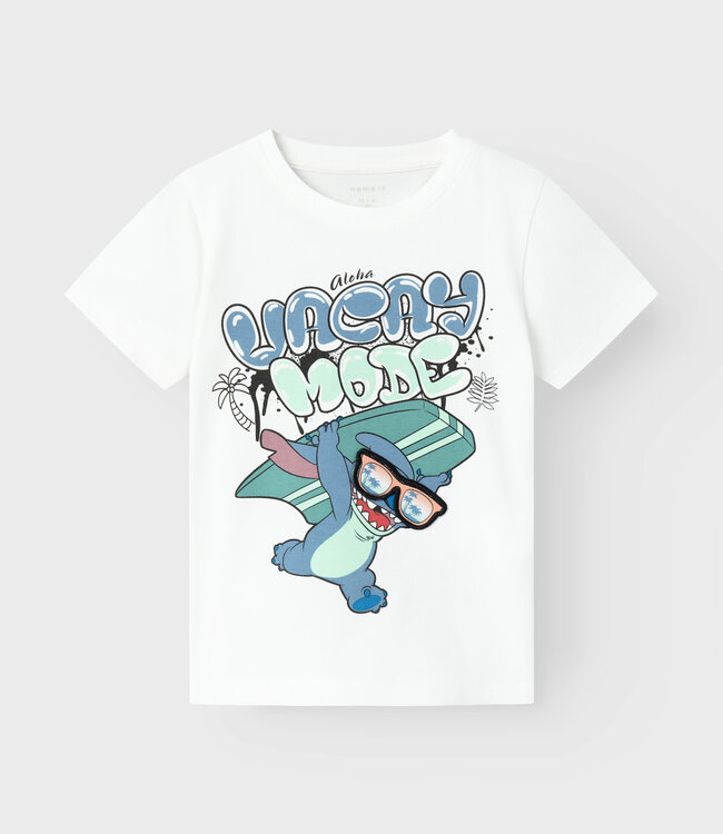 NAME-IT T-shirt MANUEL STITCH Name-It-Boys BRIGHT WHITE