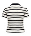 ONLY Top POLO HALIA ONLY BLACK / WHITE