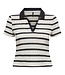 ONLY Top POLO HALIA ONLY BLACK / WHITE