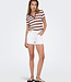 ONLY T-Shirt POLO HALIA ONLY RUBY / WHITE