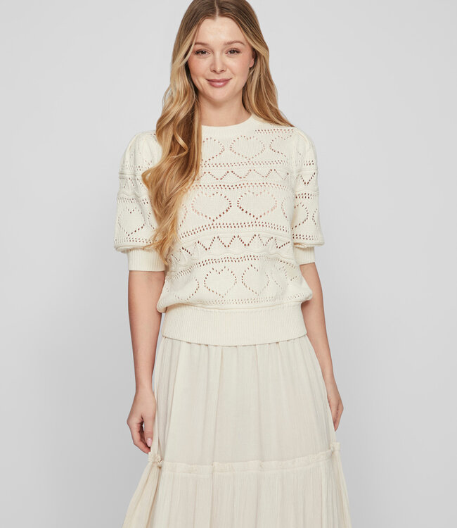 VILA Pull DAFNA GEHAAKT HART VILA BIRCH