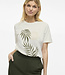 VILA T-Shirt SYBIL RELAX VILA SNOW WHITE VAREN