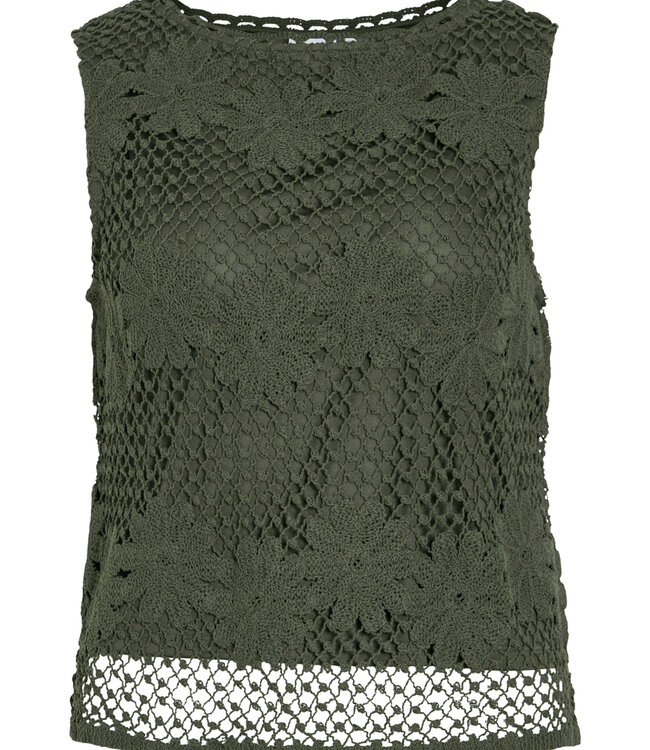 VILA Top CANISA BOATNECK GEHAAKT VILA DEEP DEPHTS