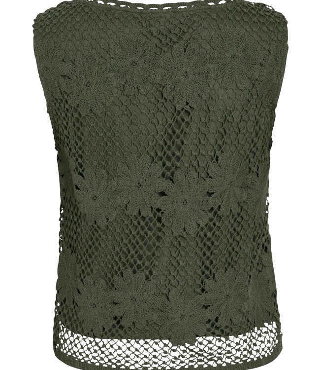 VILA Top CANISA BOATNECK GEHAAKT VILA DEEP DEPHTS