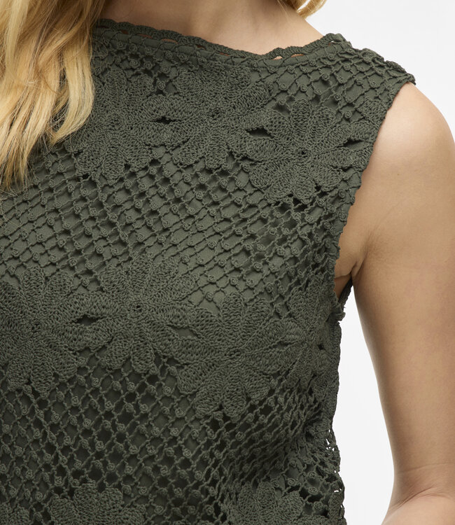 VILA Top CANISA BOATNECK GEHAAKT VILA DEEP DEPHTS