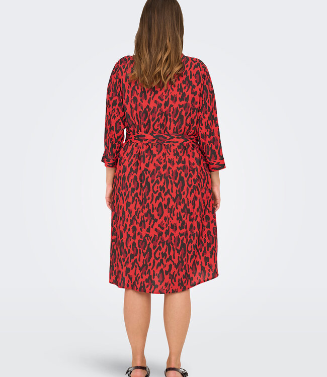 ONLY CARMAKOMA Kleed HARMONY ONLY CARMAKOMA POPPY RED LEO