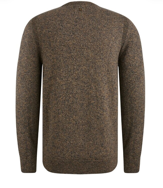 PME LEGEND Pull R-NECK 3 COLOUR MOULINE PME LEGEND OBSIDIAN