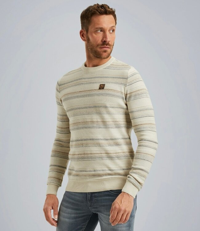 PME LEGEND Pull STRUCTURED STRIPE PME LEGEND BIRCH