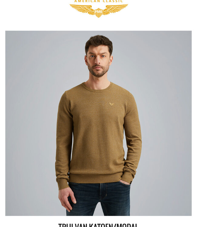 PME LEGEND Pull COTTON MODAL PME LEGEND GOLDEN BROWN