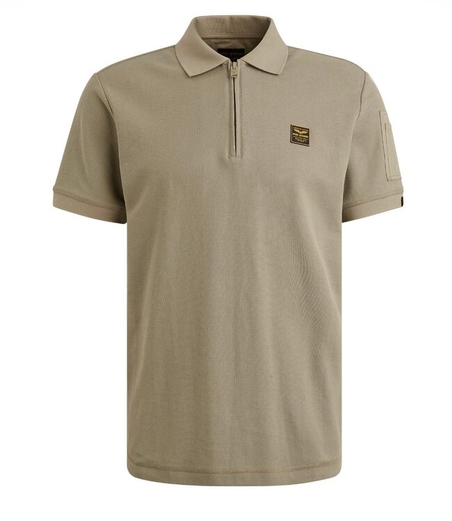 PME LEGEND Polo INTERLOCK ZIP PME LEGEND SILVER SAGE