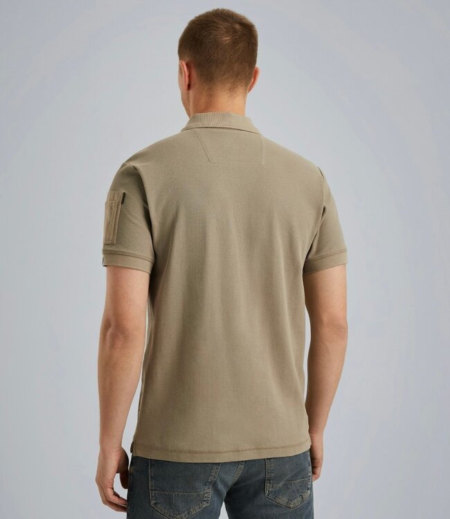 PME LEGEND Polo INTERLOCK ZIP PME LEGEND SILVER SAGE