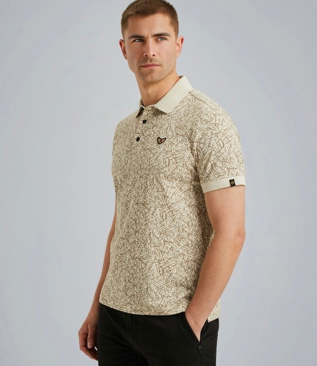 PME LEGEND Polo SLUB JERSEY AOP PME LEGEND BIRCH