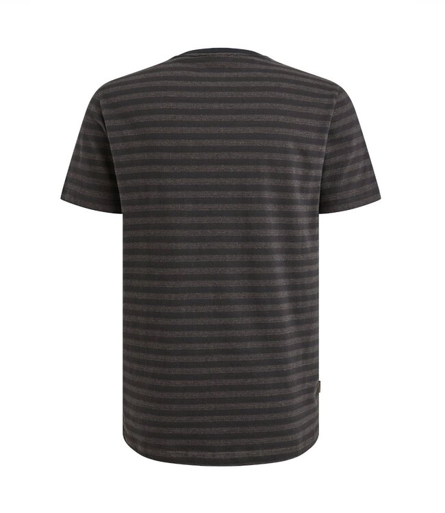 PME LEGEND T-Shirt TEXTURED STRIPE PME LEGEND OBSIDIAN