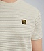 PME LEGEND T-Shirt TEXTURED STRIPE PME LEGEND BONE WHITE
