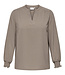 ONLY CARMAKOMA Blouse METTA V-NECK ONLY CARMAKOMA BROWN LENTIL