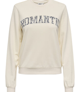 ONLY Pull SWEATER FREDERIKKA PRINT ONLY ROMANTIC WHITE