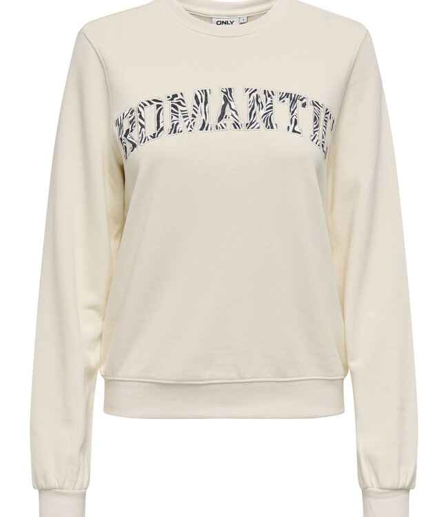 ONLY Pull SWEATER FREDERIKKA PRINT ONLY ROMANTIC WHITE