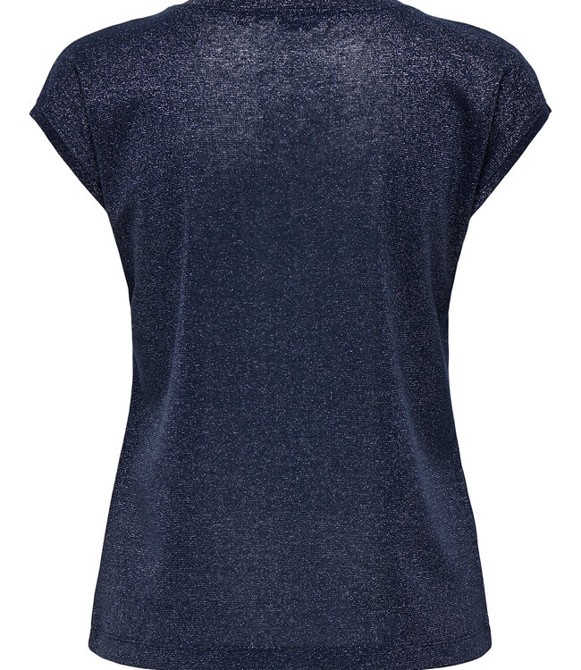 ONLY T-shirt SILVERY V-NECK ONLY DESERT NIGHT SKY