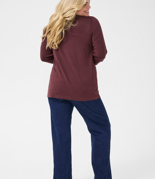 KAFFE CURVE Cardigan VEST FARSIA KAFFE CURVE FUDGE 191619