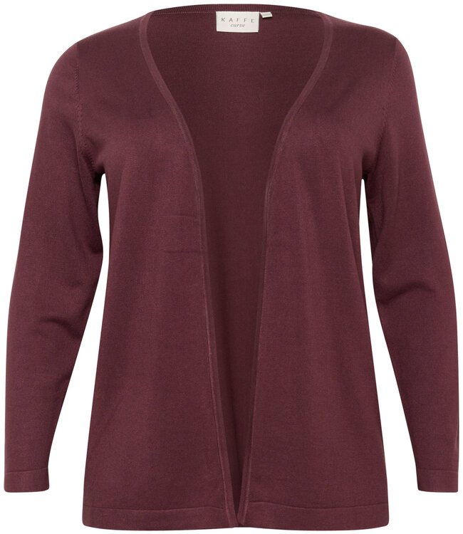 KAFFE CURVE Cardigan VEST FARSIA KAFFE CURVE FUDGE 191619