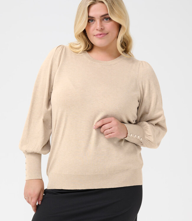 KAFFE CURVE Pull LIZZY KAFFE CURVE FEATHER GRAY