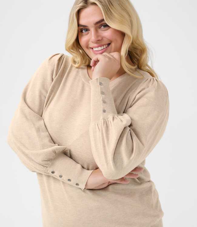 KAFFE CURVE Pull LIZZY KAFFE CURVE FEATHER GRAY