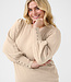 KAFFE CURVE Pull LIZZY KAFFE CURVE FEATHER GRAY