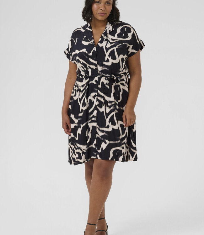 KAFFE CURVE Kleedje MAREN KAFFE CURVE BLACK 107701