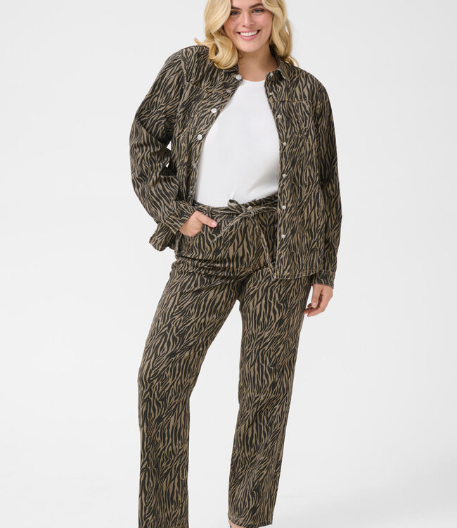 KAFFE CURVE Broek LEONOMA STRAIGT JEANS KAFFE CURVE FEATHER GRAY 107719