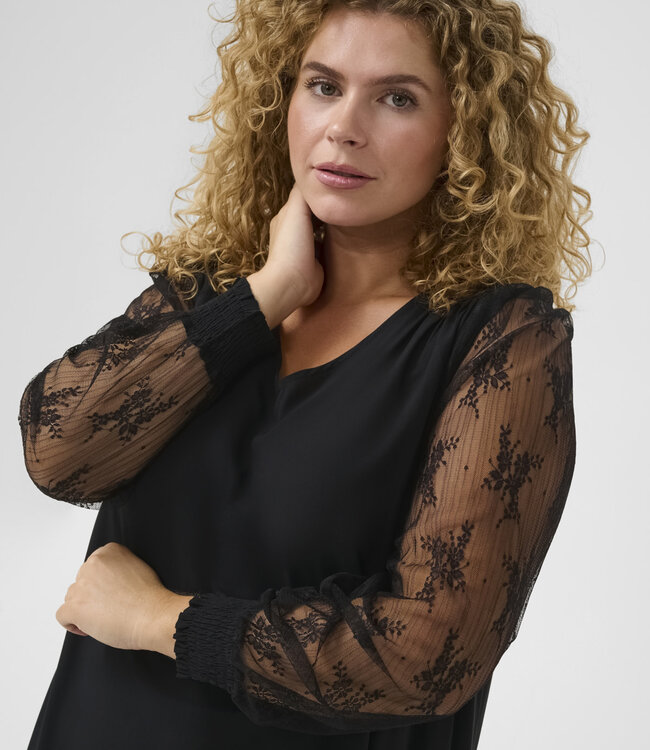 KAFFE CURVE Kleed FREYA KAFFE CURVE BLACK DEEP 100121