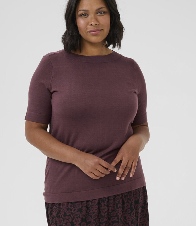 KAFFE CURVE Pull LIZZY BOATNECK KAFFE CURVE FUDGE 191619