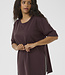KAFFE CURVE T-Shirt JENNA SLIT KAFFE CURVE FUDGE 191619