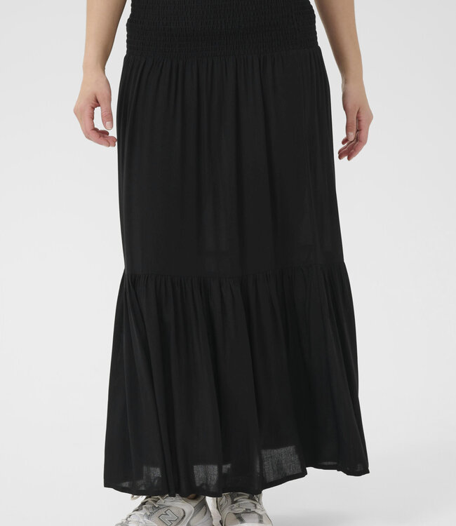 KAFFE Rok MAXI SMOCK KAFFE BLACK DEEP 100121