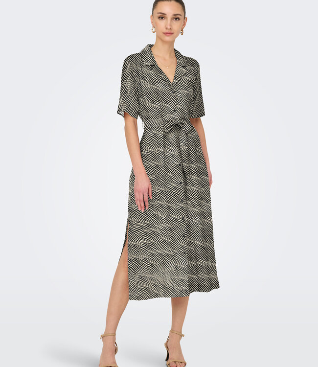 JDY Kleed TROYA SHIRT JDY TAPIOCA ZEBRA