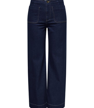 JDY Broek JEANS NEW VANESSA POCKET WIDE JDY DARK BLUE DENIM