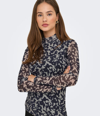 ONLY Blouse ERICA MESH ONLY BLUE GRAPHITE