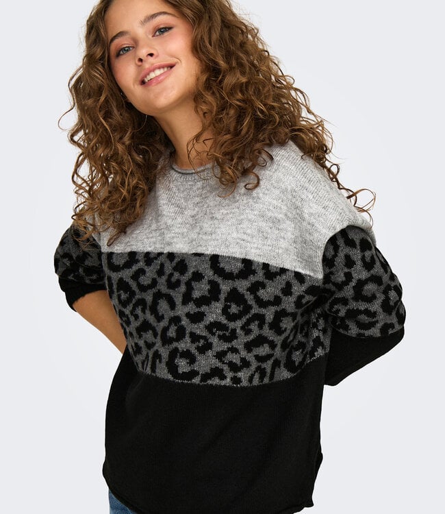 ONLY Pull JADE ANIMAL ONLY ZEBRA LIGHT GREY