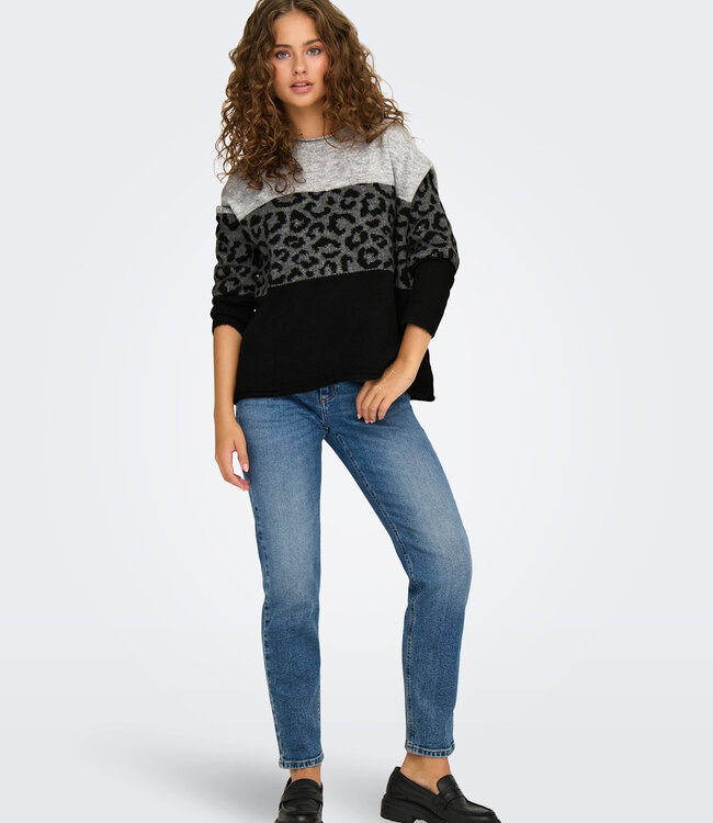 ONLY Pull JADE ANIMAL ONLY ZEBRA LIGHT GREY