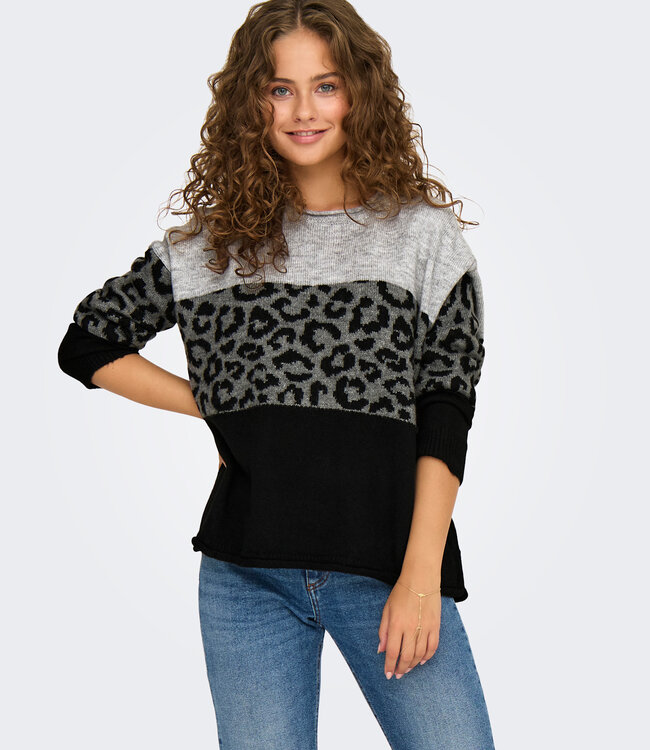 ONLY Pull JADE ANIMAL ONLY ZEBRA LIGHT GREY