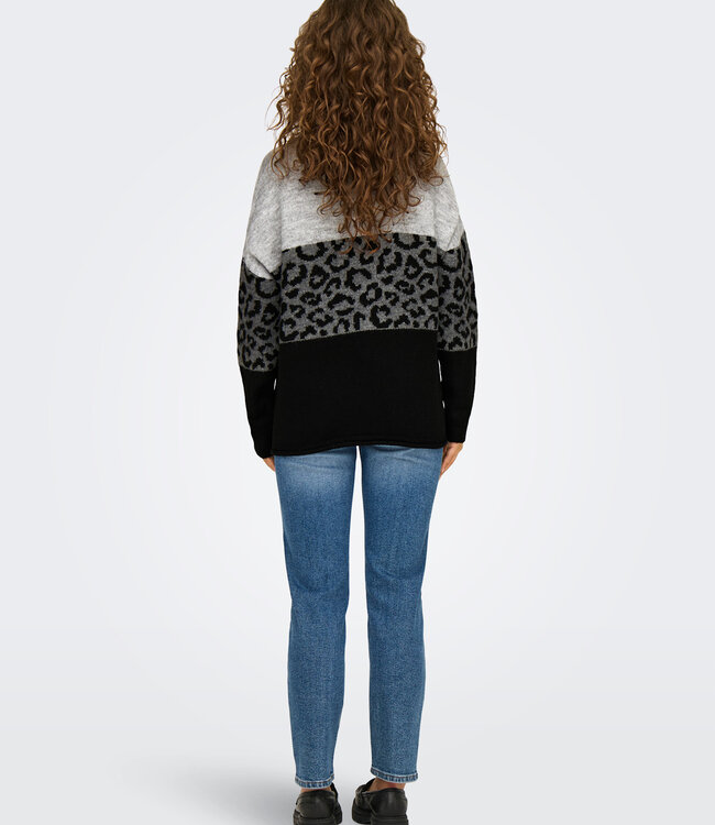 ONLY Pull JADE ANIMAL ONLY ZEBRA LIGHT GREY