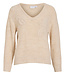 VILA Pull MELLO V-NECK VILA NATURAL MELANGE