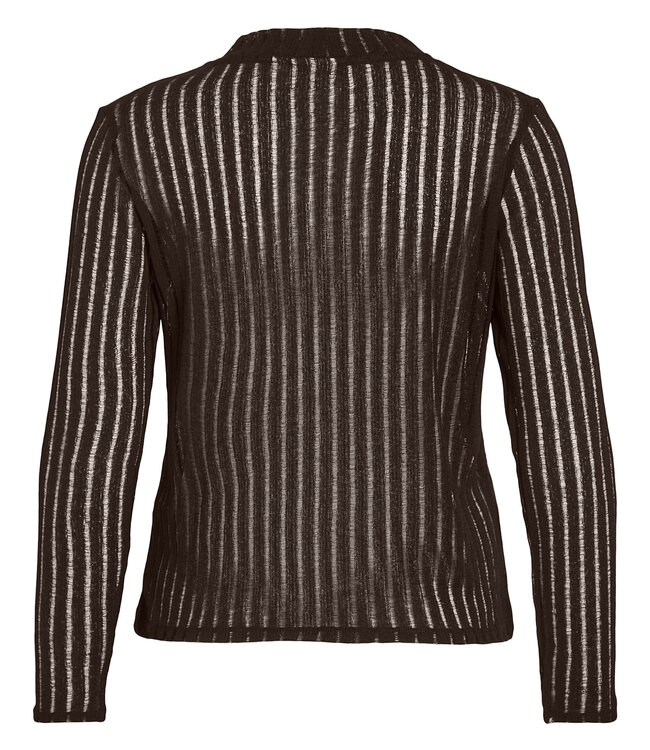 VILA T-Shirt FATIMA CREW NECK VILA COFFEE BEAN