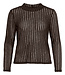 VILA T-Shirt FATIMA CREW NECK VILA COFFEE BEAN
