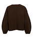 VILA Vest JUICE LOOS JACKET VILA COFFEE BEAN