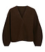 VILA Vest JUICE LOOS JACKET VILA COFFEE BEAN