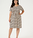 KAFFE CURVE Kleed MELLA KAFFE CURVE BLACK SAND GRAPHIC
