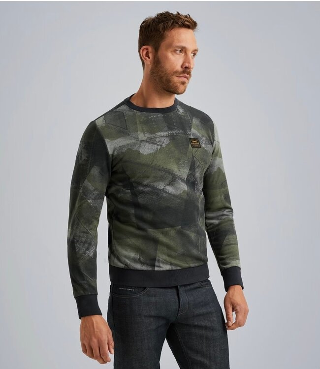 PME LEGEND Pull CREWNECK PME LEGEND AOP  SALUTE