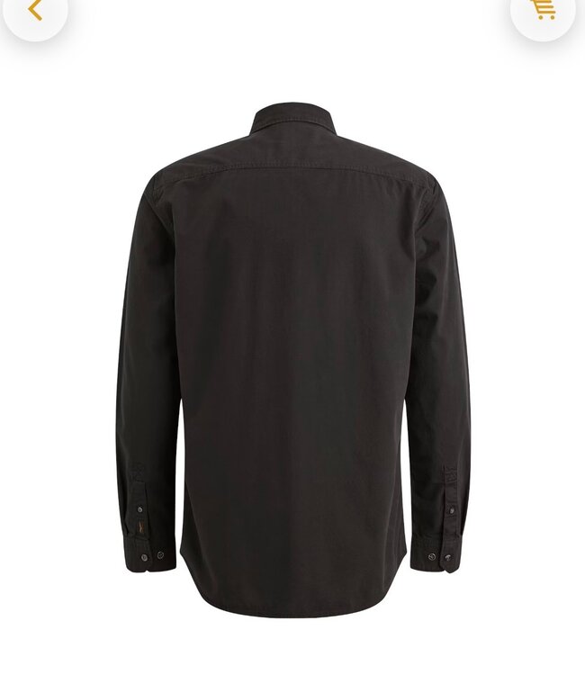 PME LEGEND Hemd LONG SLEEVE CANVAS PME LEGEND BLACK