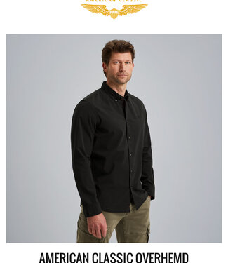 PME LEGEND Hemd LONG SLEEVE CANVAS PME LEGEND BLACK
